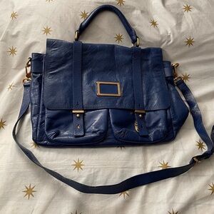 Marc by Marc Jacobs Patent Leather Satchel with Crossbody Strap
